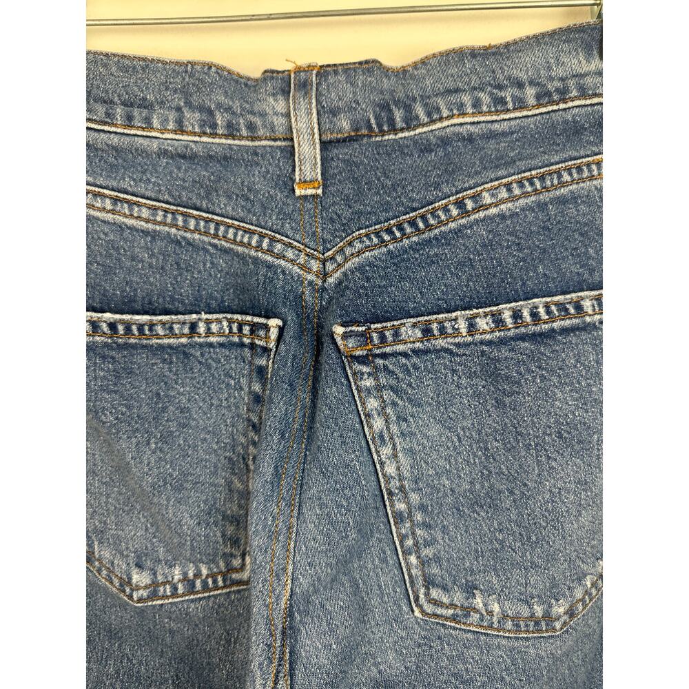 AYR Secret Sauce Jeans Women's High Rise Wide Leg Blue Denim Size 32S *Altered* - Picture 9 of 11